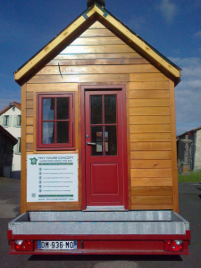 Un exemple de réalisation d'une Tiny house. Photo de Frédéric Bérard.