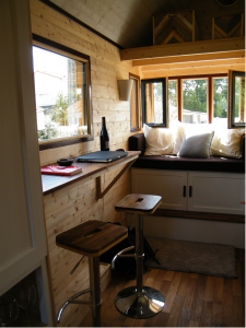 Un intérieur personnalisé et optimisé pour cette Tiny house.