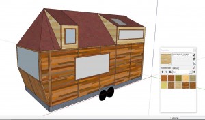 Avant le lancement de la construction de la Tiny house , voici la maquette de Lars.