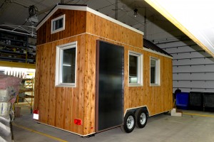 La coquille d'une Tiny house. Photo > habitations microévolution.