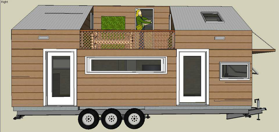 De la maquette au croquis de la future Tiny house de Lisa.
